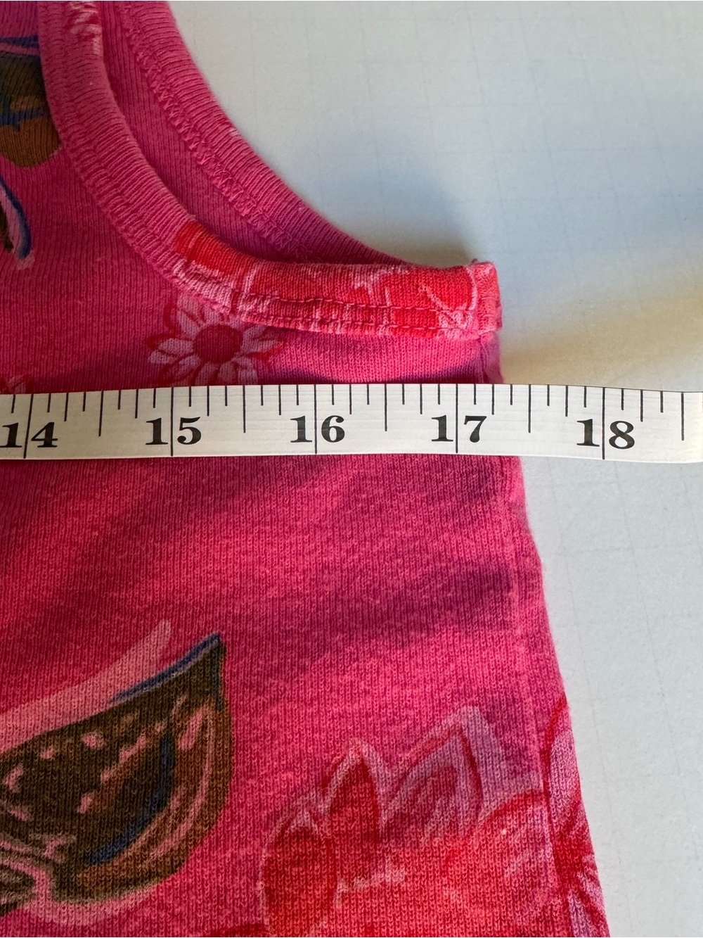 fresh produce Bright Pink Floral V-Neck Tank Size Med - Picture 8 of 10